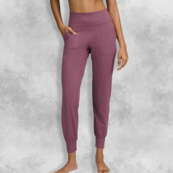 Lululemon Align Joggers High-Rise Buttery Soft Tapered Cuffs Vintage Plum W US 2 - Picture 1 of 5